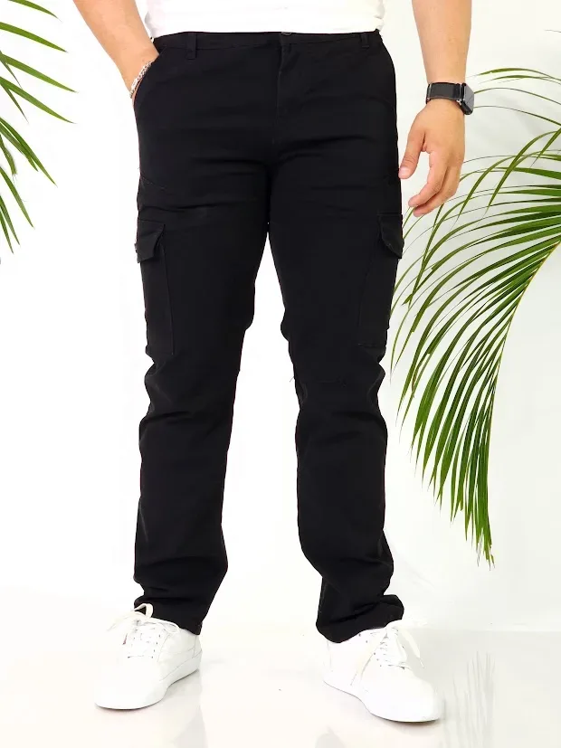 Pantalón Cargo Hummer color negro BS14-CG-BK
