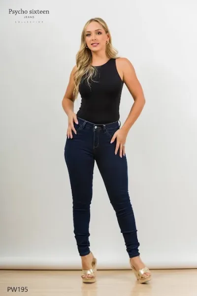 Jeans Psycho Sixteen para dama #PW195 color mezclilla