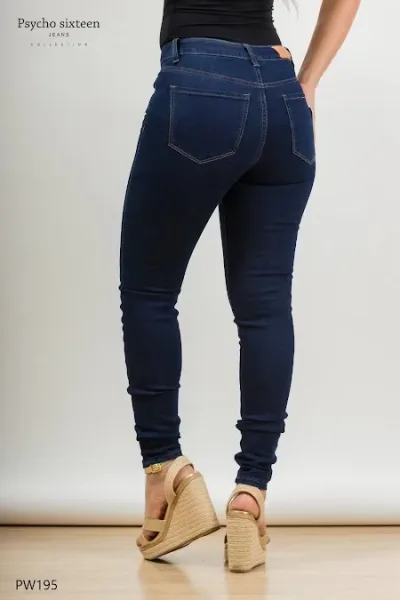 Jeans Psycho Sixteen para dama #PW195 color mezclilla