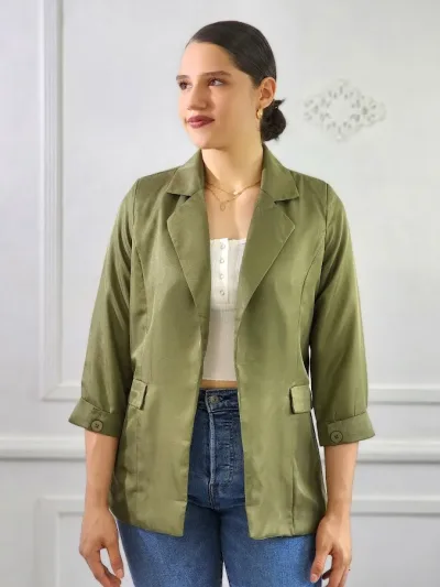 Saco para dama Cocoa Blue color verde olivo