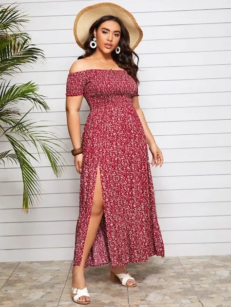 Vestido para dama con estampado floral