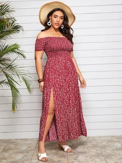 Vestido para dama con estampado floral