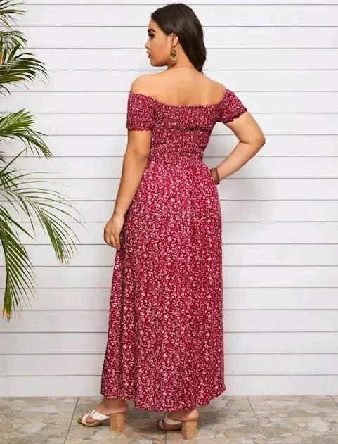 Vestido para dama con estampado floral