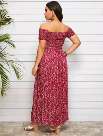 Vestido para dama con estampado floral