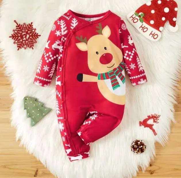 Mameluco color rojo para niño