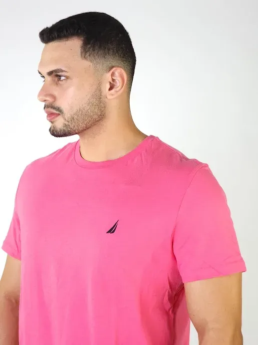 Camiseta Náutica para caballero color rosa