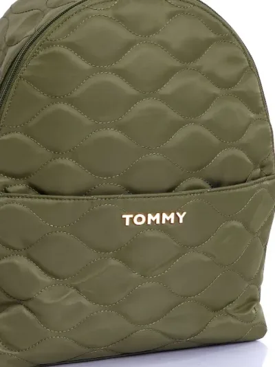 Mochila Tommy Hilfiger para dama color verde musgo
