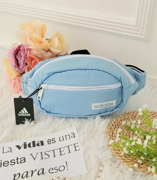 Riñonera Adidas para dama color verde celeste
