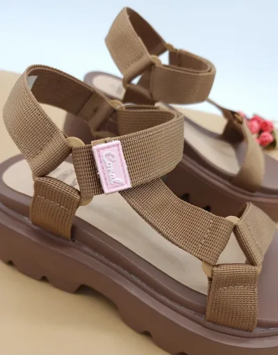 Sandalias Coral para dama Brandy Brown Tex