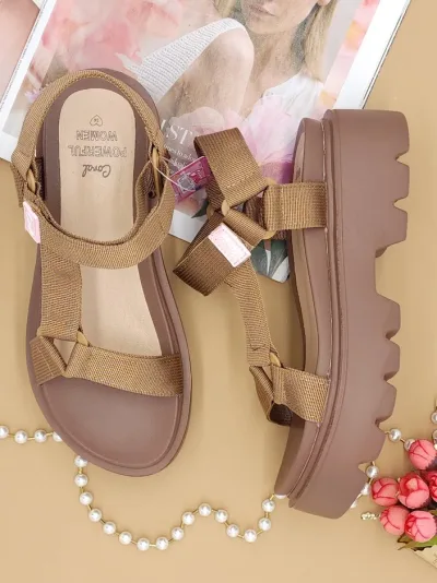 Sandalias Coral para dama Brandy Brown Tex
