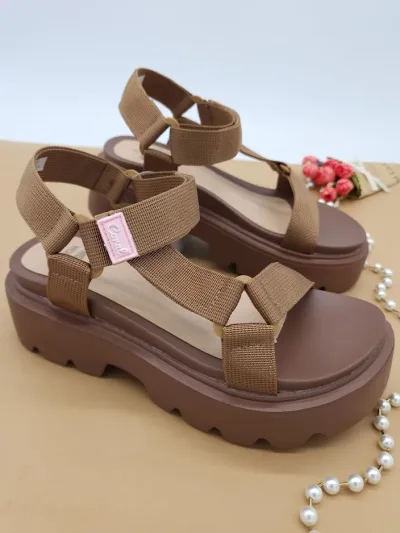 Sandalias Coral para dama Brandy Brown Tex