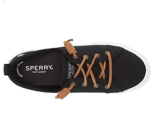 Tenis Sperry para dama color negro Crest Vibe Mainstrm Black