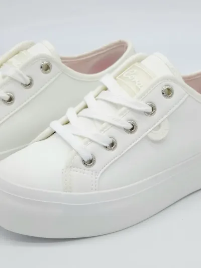 Tenis Coral para dama Puchi  White Pu color blanco