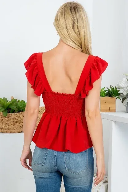 Blusa Sweet Adelyn para dama color terracota