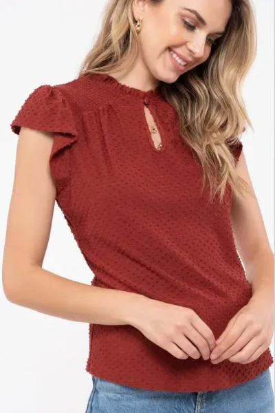 Blusa para dama color terracota