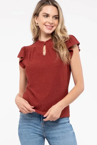 Blusa para dama color terracota