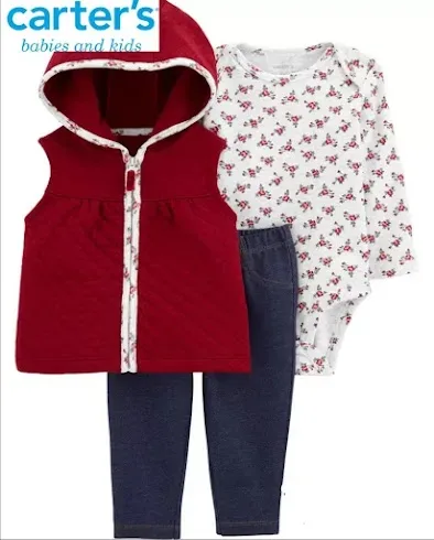 Conjunto Carter´s para niña diseño floral