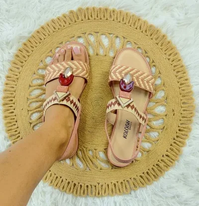 Sandalias Kolosh para dama color rosa Z7402