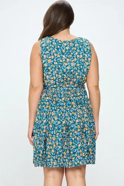 Vestido para dama diseño floral multicolor