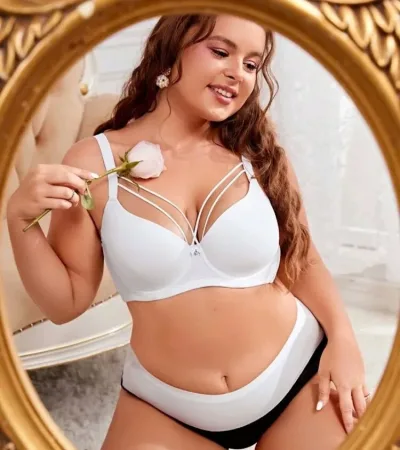 Sujetador Plus para dama color blanco