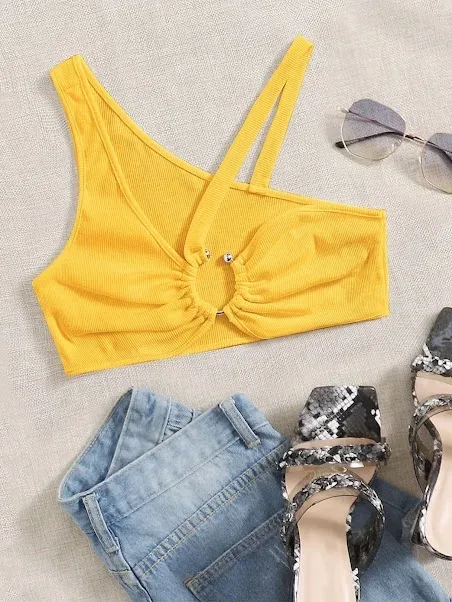 Top para dama color amarillo