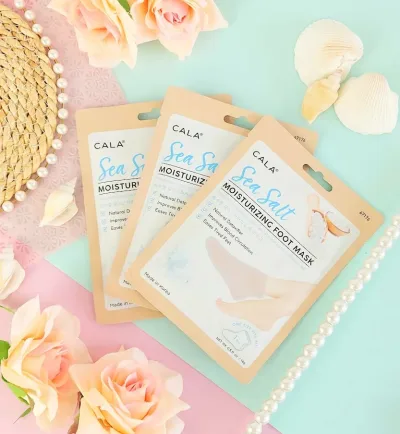 Mascarilla hidratante para pies con sal marina Cala 3 pares