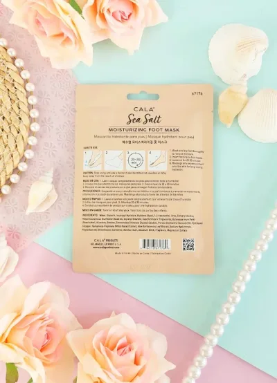 Mascarilla hidratante para pies con sal marina Cala 3 pares