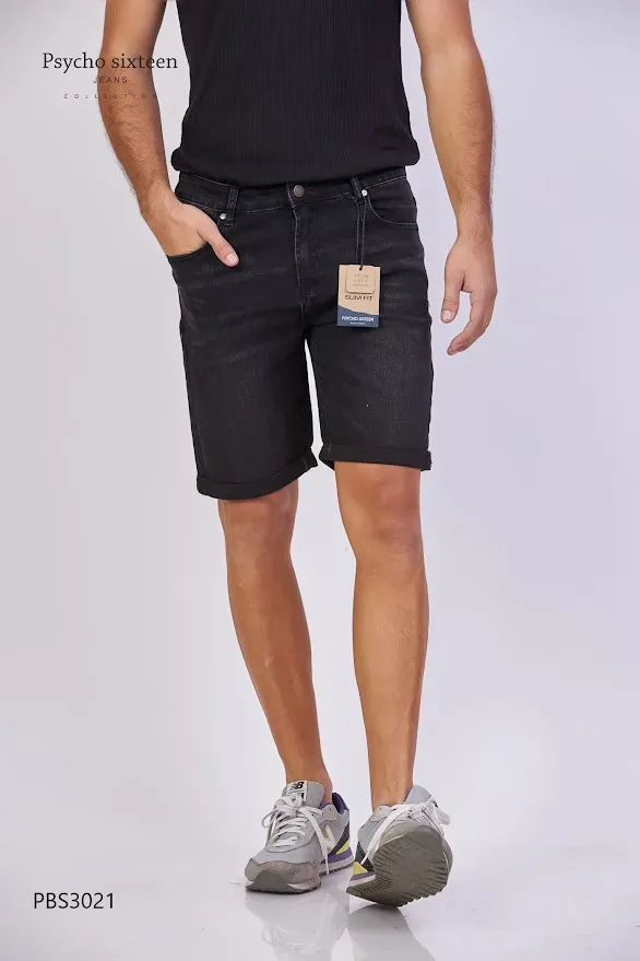 Short PSYCHO SIXTEEN para caballero Slim Fit PBS3021 color negro