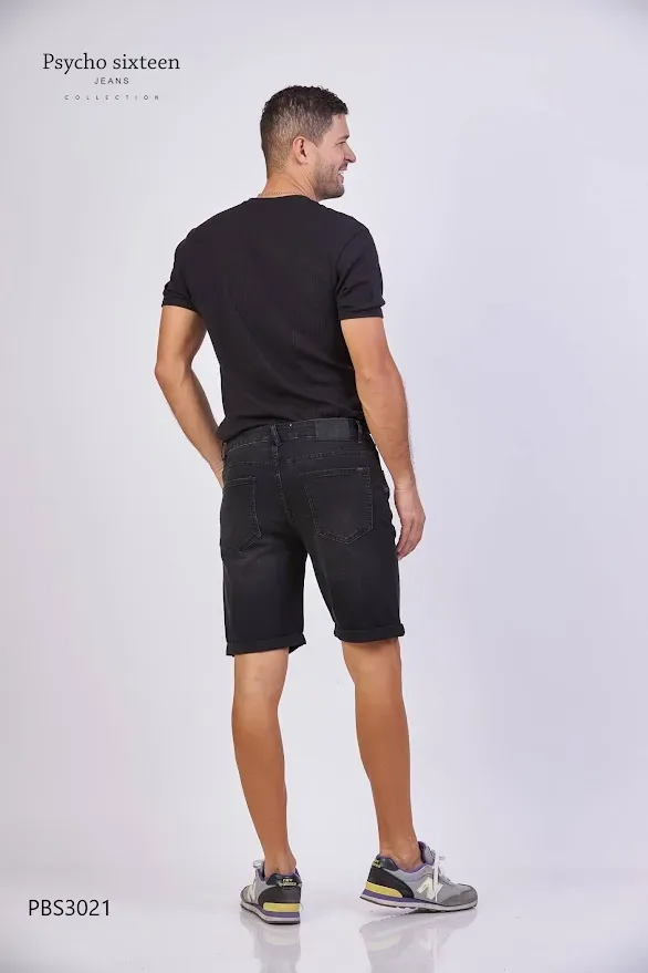 Short PSYCHO SIXTEEN para caballero Slim Fit PBS3021 color negro