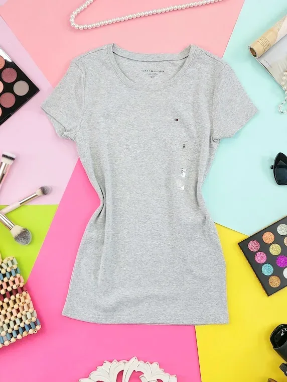 Camiseta Tommy Hilfiger para dama color gris
