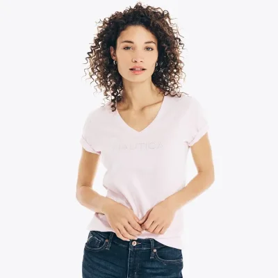 Camiseta NAUTICA blanca para dama