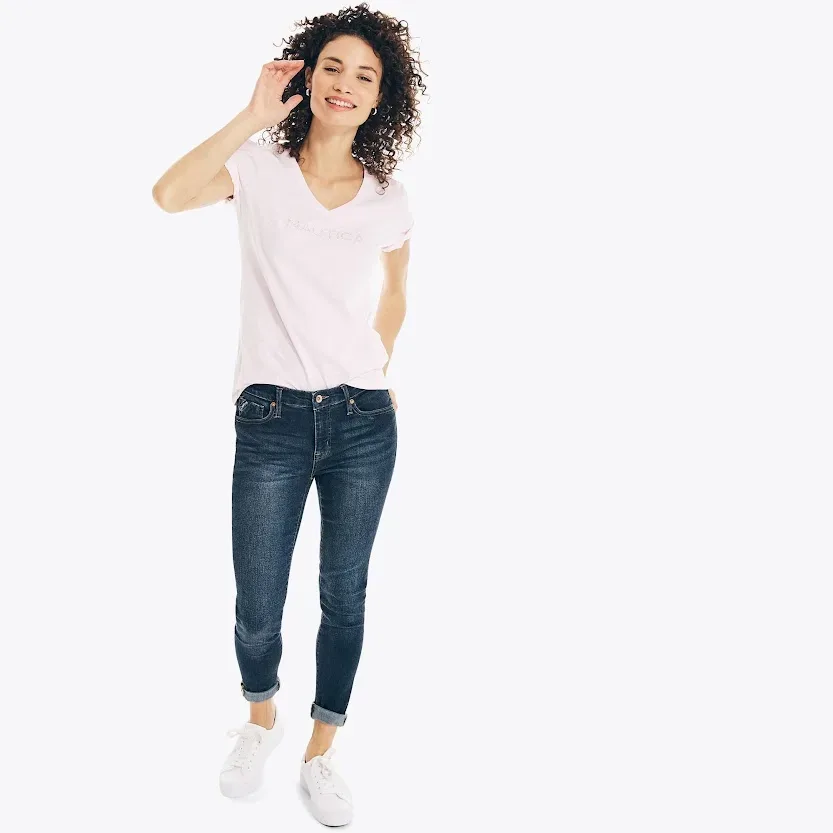 Camiseta NAUTICA blanca para dama