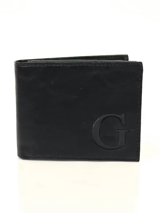 Billetera Guess  para caballero color negro