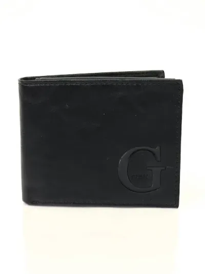 Billetera Guess  para caballero color negro