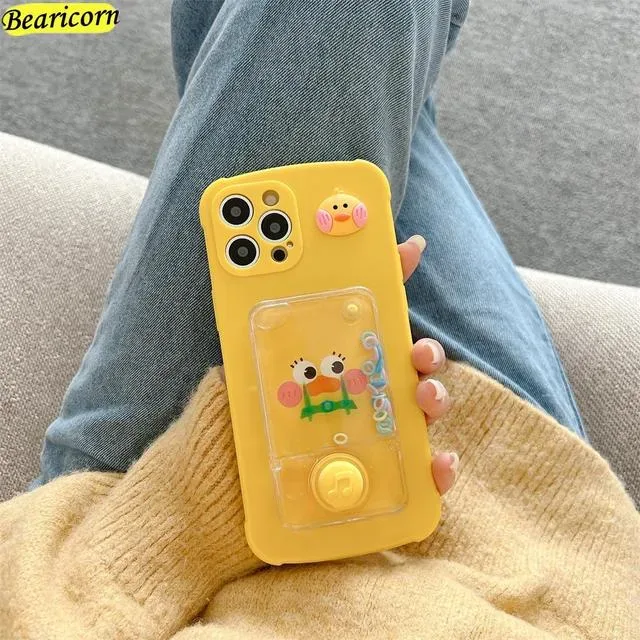 Funda para celular diseño juego de argollas funcional