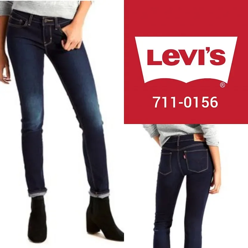 Jeans para dama Levi's skinny 711-0156 color azul