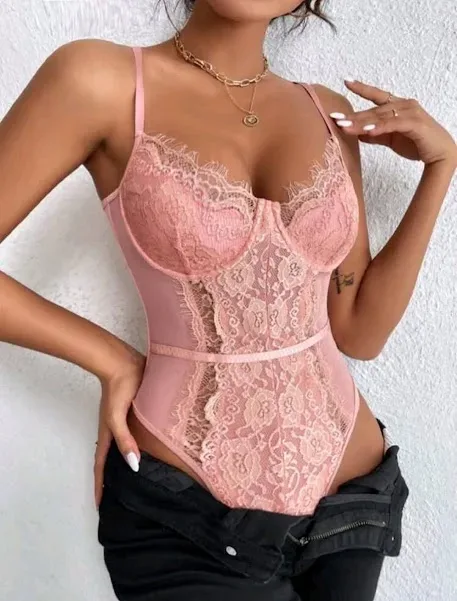 Body para dama color rosa coral