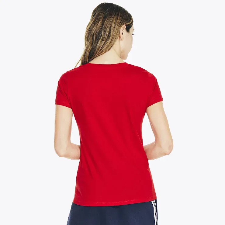 Camiseta Nautica para dama color rojo