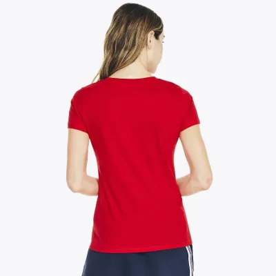 Camiseta Nautica para dama color rojo