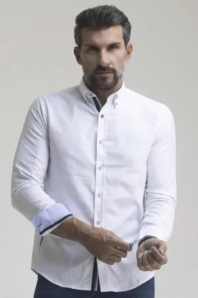 Camisa Hummer para caballero color blanco