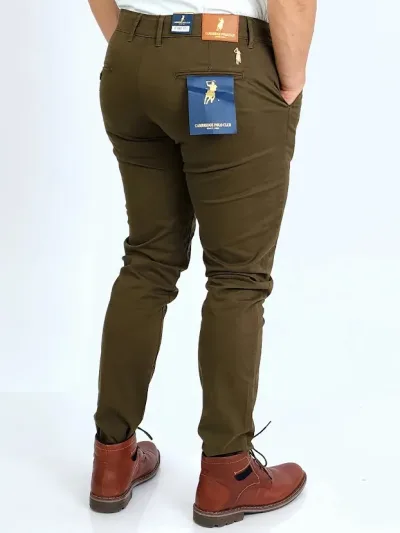 Pantalón Cambrige Polo Club para caballero  color verde musgo