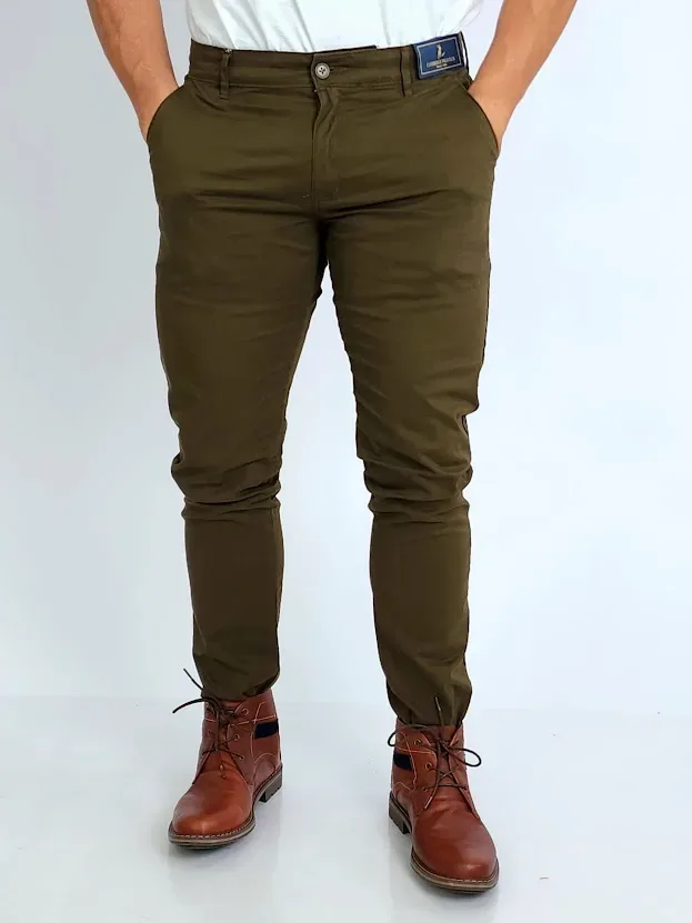 Pantalón Cambrige Polo Club para caballero  color verde musgo