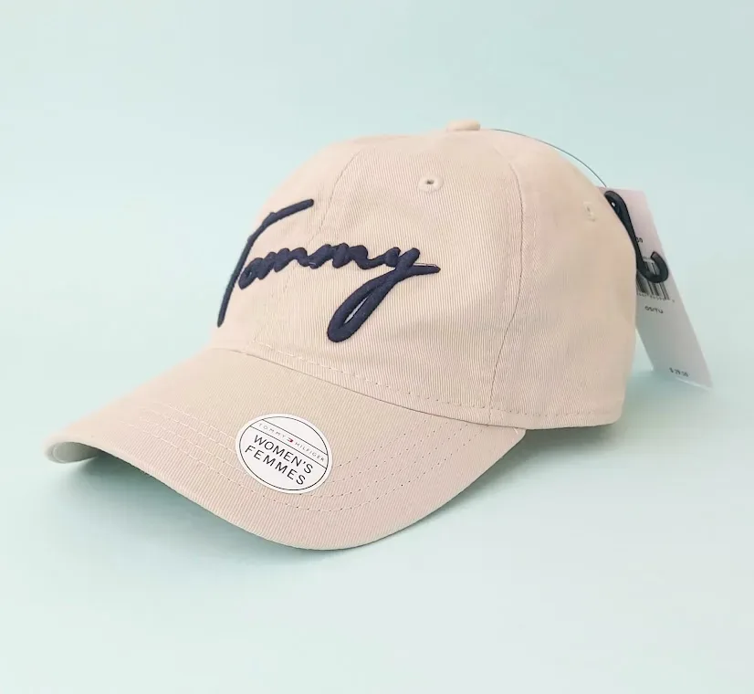Gorra Tommy Hilfiger para dama color beige