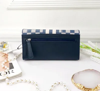 Cartera Naútica para dama color azul, celeste y blanco