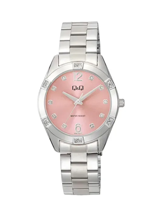 Reloj Q&Q para dama Q83B-002PY COLOR PLATEADO