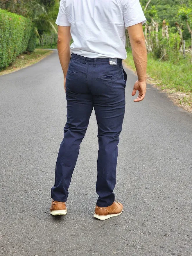 Pantalon de vestir Estivaneli para caballero color azul