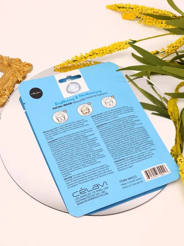 Mascarilla facial Celavi de acido hialuronico