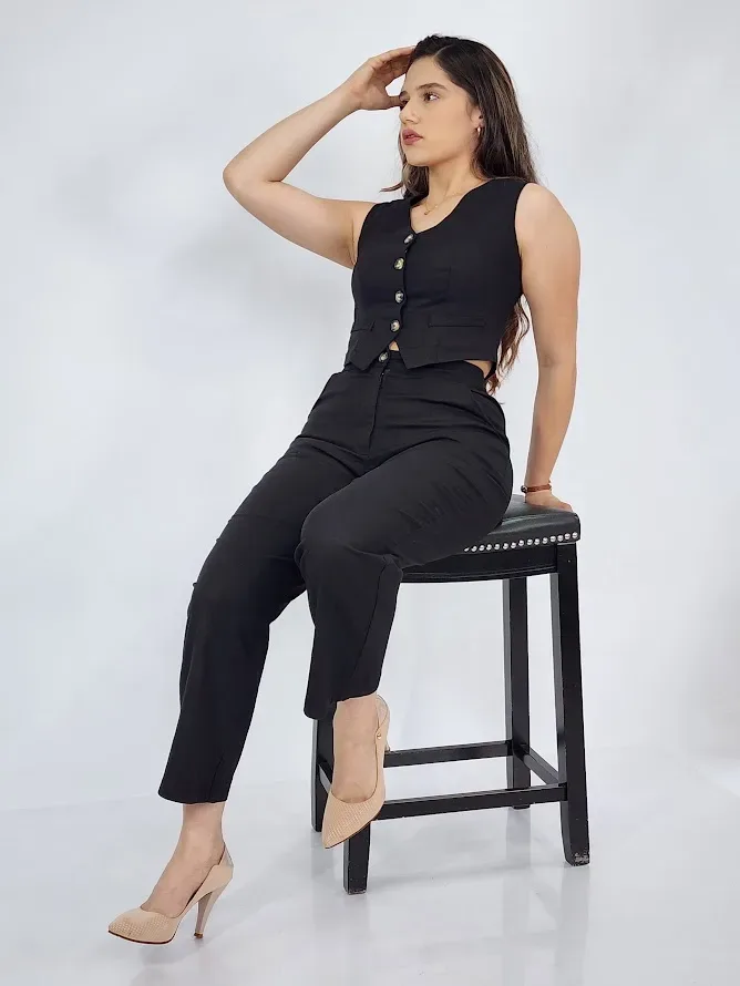 Conjunto color negro para dama