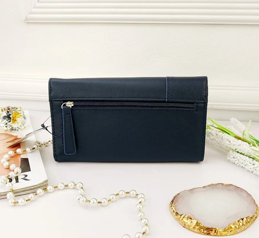Cartera Naútica para dama color azul