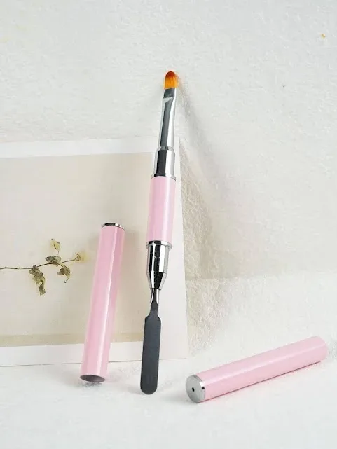 Cepillo y recogedor de poligel de uñas